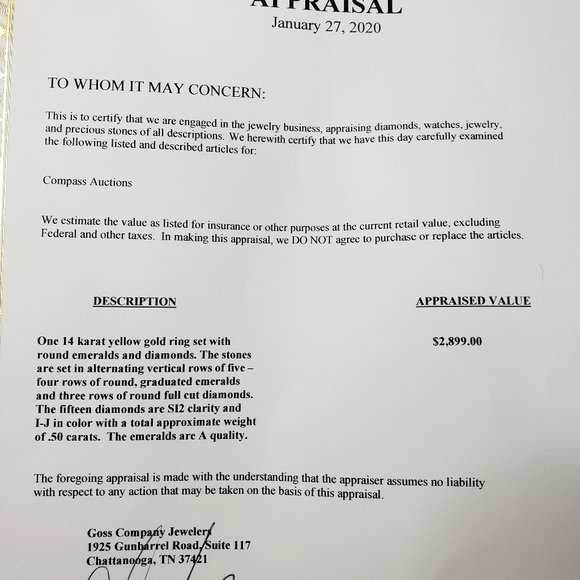 14 KT YELLOW GOLD RING - Picture 9 of 12